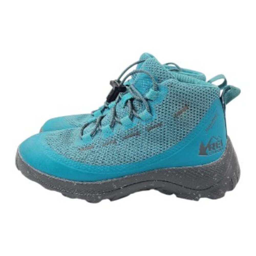 REI Boy's Sea Blue CO-OP Flash Mesh Outdoor Trail Ankle Hiking Boot Size 2Y